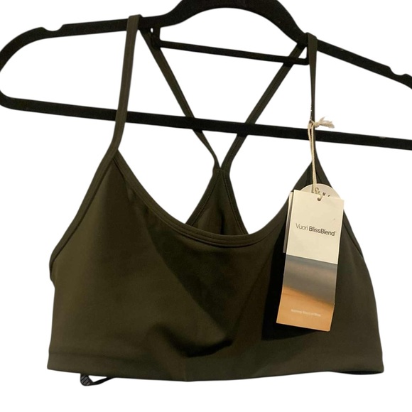 NWT Vuori all the feels bra KALE Size L
